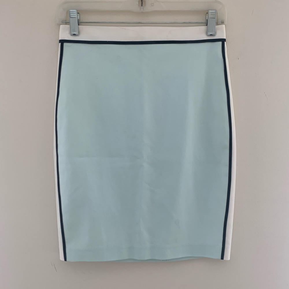 Club Monaco Mint Green White Pencil Skirt 2